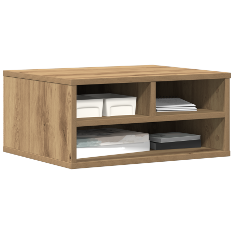 vidaXL Printerstandaard 49x40x22,5 cm bewerkt hout artisanaal eiken afbeelding3 - 1