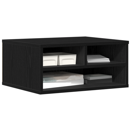 vidaXL Printerstandaard 49x40x22,5 cm bewerkt hout zwart eikenkleurig afbeelding3 - 1