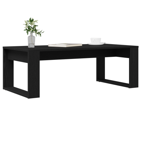 vidaXL Salontafel 102x50x35 cm bewerkt hout zwart eikenkleurig afbeelding3 - 1