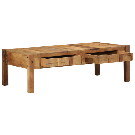 vidaXL Salontafel 110x55x35 cm van gerecycled massief hout afbeelding3 - 1