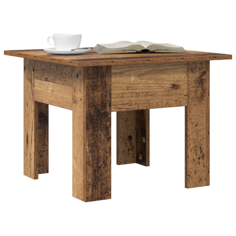 vidaXL Salontafel Oudhout 55 x 55 x 42 cm Bewerkt hout afbeelding3 - 1