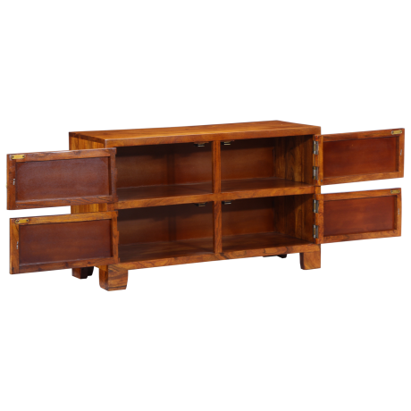 vidaXL Schoenenkast 90x35x55 cm Massief Acaciahout afbeelding3 - 1
