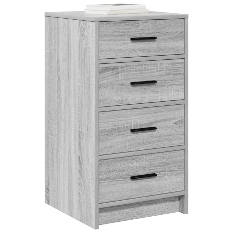vidaXL Dressoir met lade Grijs sonoma 40 x 41 x 75 cm Bewerkt hout afbeelding3 - 1