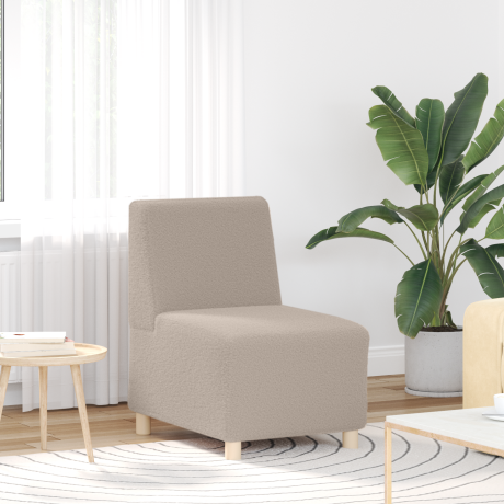vidaXL Sofa Chiar 2 pcs Lichtgrijs 55 x 74 x 82 cm Katoenen stof afbeelding3 - 1