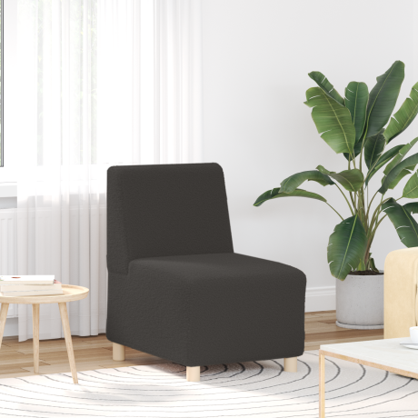 vidaXL Sofa Chiar 3 pcs Donkergrijs 55 x 74 x 82 cm Katoenen stof afbeelding3 - 1