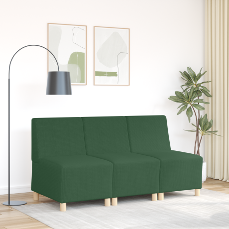 vidaXL Sofa Stoel Jungle groen 55 x 74 x 82 cm Katoenen stof afbeelding3 - 1