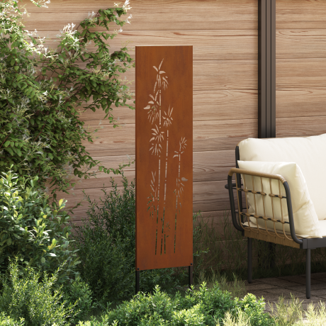 vidaXL Tuin decoratief paneel Roestig 32 x 140 cm Cortenstaal afbeelding3 - 1