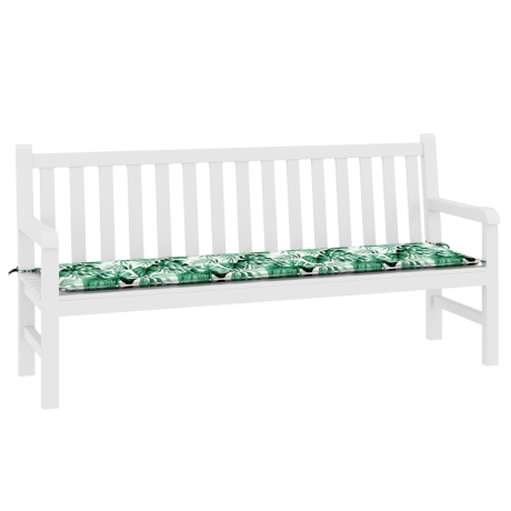 vidaXL Bankkussen Blad Bladpatroon 150 x 50 x 3 cm Oxford Stof afbeelding3 - 1