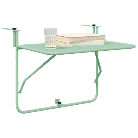 vidaXL Tuinhangtafel 60 x 39 x 50 cm staal mintgroen afbeelding3 - 1