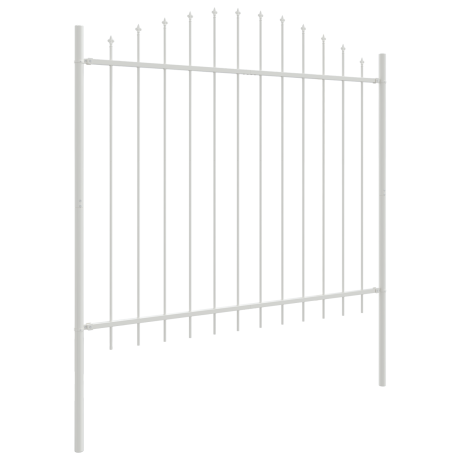 vidaXL Tuinhek 8 pcs Wit 170 x 165 cm Gepoedercoat staal afbeelding3 - 1