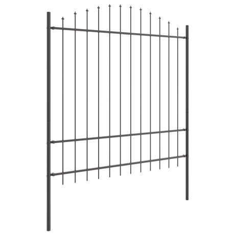 vidaXL Tuinhek 4 pcs Grijs 170 x 215 cm Gepoedercoat staal afbeelding3 - 1
