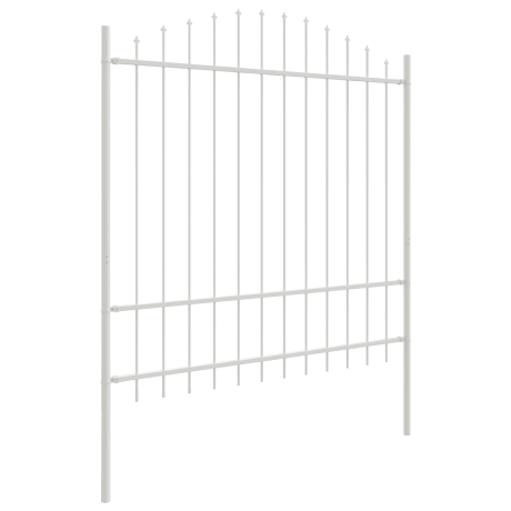 vidaXL Tuinhek 4 pcs Wit 170 x 215 cm Gepoedercoat staal afbeelding3 - 1