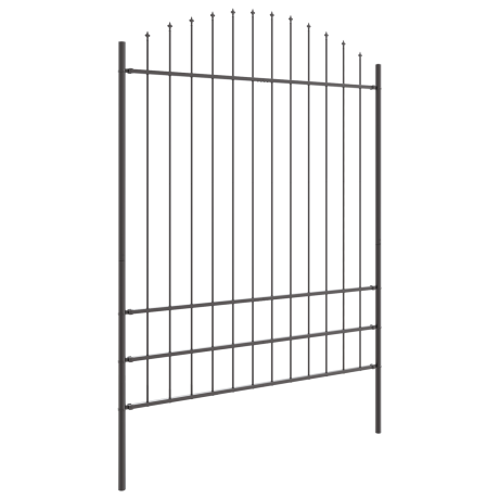 vidaXL Tuinhek 4 pcs Grijs 170 x 225 cm Gepoedercoat staal afbeelding3 - 1