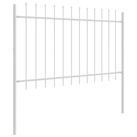 vidaXL Tuinhek 8 pcs Wit 13,6 x 1,2 m Poedercoating staal afbeelding3 - 1