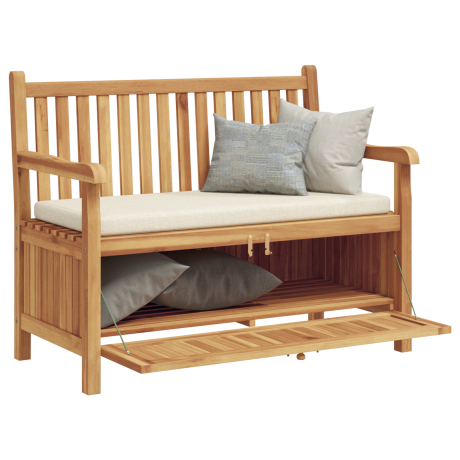 vidaXL Tuinkast Bank Bruin 228 x 60 x 90 cm Massief teakhout afbeelding3 - 1