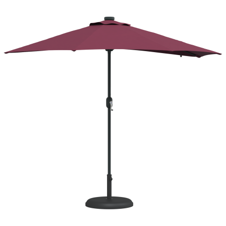 vidaXL Tuinparasol Bordeauxrood 294 x 150 x 223 cm Stof afbeelding3 - 1