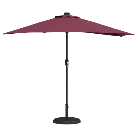 vidaXL Tuinparasol Bordeauxrood 294 x 150 x 224 cm Stof afbeelding3 - 1