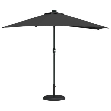 vidaXL Tuinparasol Zwart 294 x 150 x 224 cm Stof afbeelding3 - 1