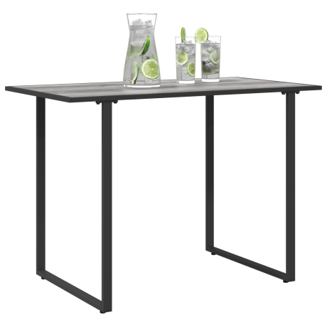 vidaXL Tuintafel 100x55x70 cm DPC en staal grijs afbeelding3 - 1