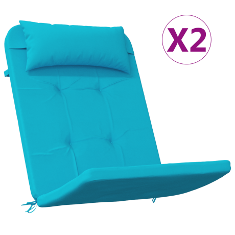 vidaXL Turquoise Kussen Turquoise Polyester 58 cm x 77 cm afbeelding3 - 1