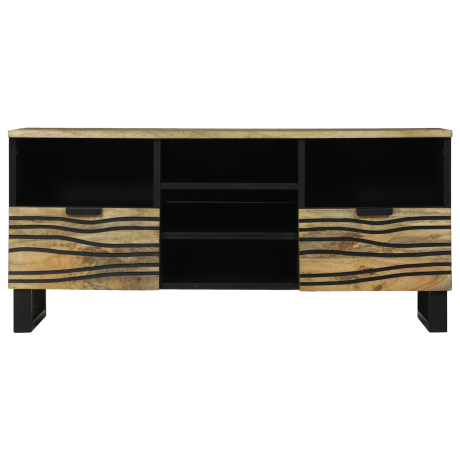 vidaXL TV Kast 100x33.5x46 cm Massief Mangohout afbeelding3 - 1