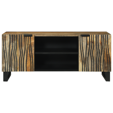 vidaXL TV-kast 105x33,5x46 cm Massief Mangohout en Geëngineerd Hout afbeelding3 - 1