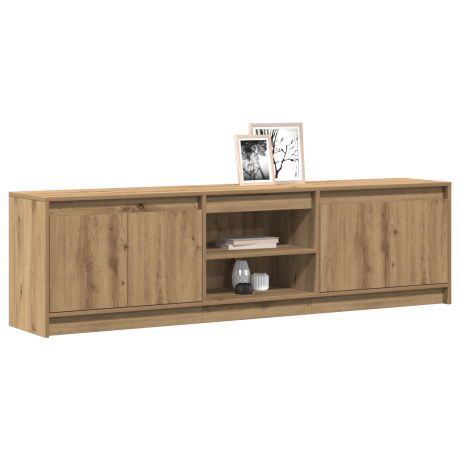 vidaXL TV-kast Bruin 182 x 34 x 50 cm Geengineerd hout en Spaanplaat afbeelding3 - 1