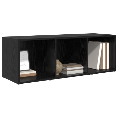 vidaXL Tv-meubelset Wandgemonteerd Zwart 72 x 35 x 37 cm Bewerkt hout afbeelding3 - 1