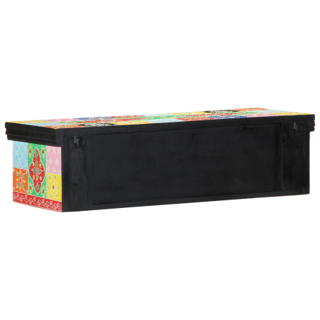vidaXL TV-kast Muur Gemonteerd Meerkleurig 80x30x22 cm Geengineerd Hout afbeelding3 - 1