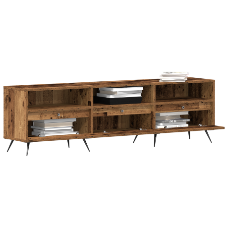 vidaXL TV-kast Oude Hout 150x30x44,5 cm Gefabriceerd Hout afbeelding3 - 1