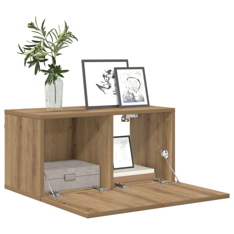 vidaXL TV Kast Set Artisan Eiken MDF Medium TV Kast Rechthoekig afbeelding3 - 1