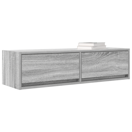 vidaXL Tv-meubel 100x31x25,5 cm bewerkt hout grijs sonoma eikenkleurig afbeelding3 - 1