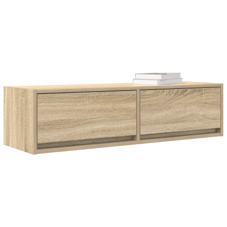vidaXL Tv-meubel 100x31x25,5 cm bewerkt hout sonoma eikenkleur afbeelding3 - 1