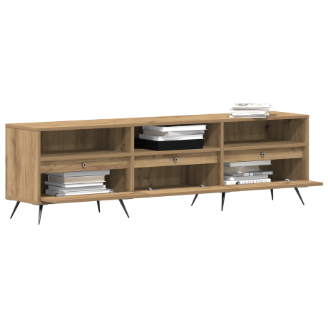 vidaXL TV-kast artisanaal eikenkleurig 150 x 30 x 44,5 cm Bewerkt hout afbeelding3 - 1