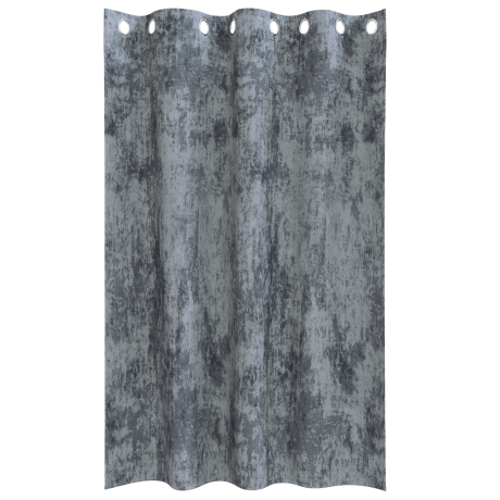 vidaXL Velours Gordijnen 2 stuks met Ringen Zilvergrijs 140x175 cm afbeelding3 - 1