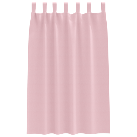 vidaXL Verduisterende gordijnen 2 pcs Babyroze 175 x 140 cm Polyester afbeelding3 - 1