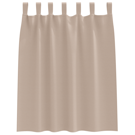vidaXL Verduisterende gordijnen 2 pcs Taupe 140 x 140 cm Polyester afbeelding3 - 1