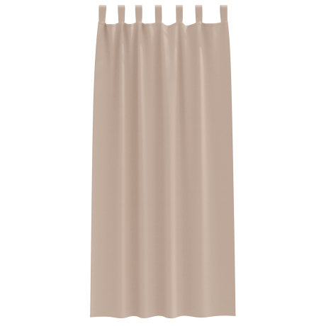 vidaXL Verduisterende gordijnen 2 pcs Taupe 225 x 140 cm Polyester afbeelding3 - 1