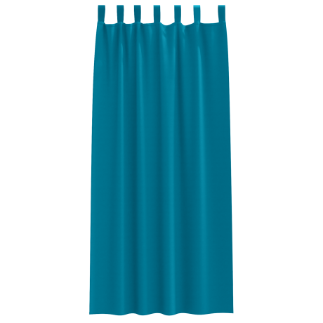 vidaXL Verduisterende gordijnen 2 pcs Turquoise 225 x 140 cm Polyester afbeelding3 - 1