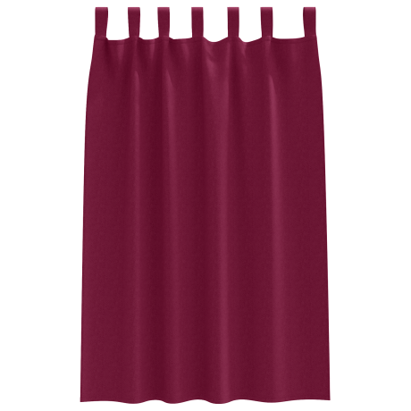 vidaXL Verduisterende gordijnen 2 pcs Wijnrood 175 x 140 cm Polyester afbeelding3 - 1