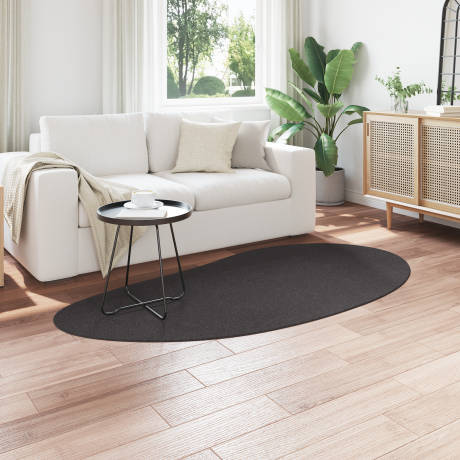vidaXL Vloerkleed anti-slip 100x200 cm polyester antraciet afbeelding3 - 1