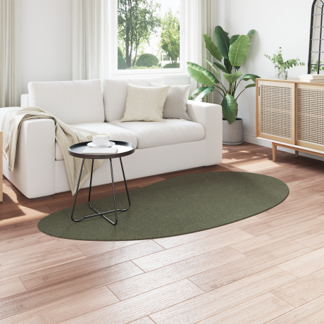 vidaXL Vloerkleed anti-slip 100x200 cm polyester bosgroen afbeelding3 - 1
