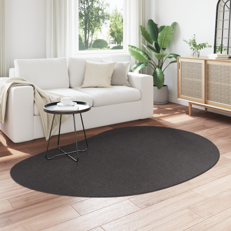 vidaXL Vloerkleed anti-slip 140x200 cm polyester antraciet afbeelding3 - 1