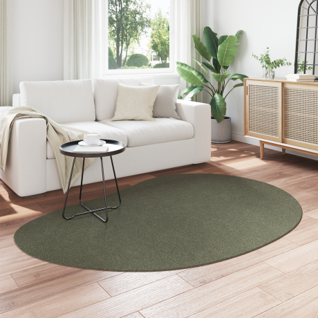 vidaXL Vloerkleed anti-slip 140x200 cm polyester bosgroen afbeelding3 - 1