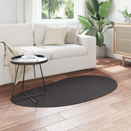 vidaXL Vloerkleed anti-slip 80x150 cm polyester antraciet afbeelding3 - 1