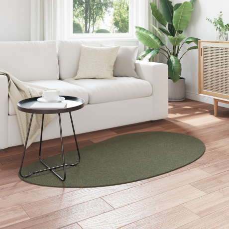 vidaXL Vloerkleed anti-slip 80x150 cm polyester bosgroen afbeelding3 - 1