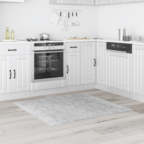 vidaXL Vloerkleed shaggy met latex onderkant 120x120 cm grijs afbeelding3 - 1