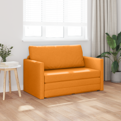 vidaXL Vloerslaapbank 2-in-1 Dongeel 124x71x78 cm Stof afbeelding3 - 1