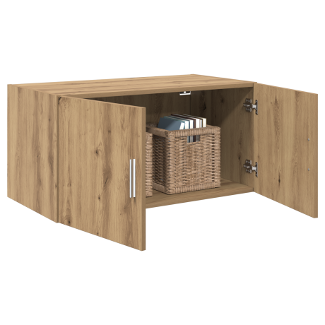 vidaXL Wandkast artisanaal eikenkleurig 80 x 42.5 x 40 cm Bewerkt hout afbeelding3 - 1