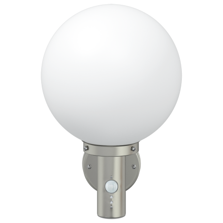 vidaXL Wandlamp voor Buiten met Sensor Zilver RVS IP44 afbeelding3 - 1